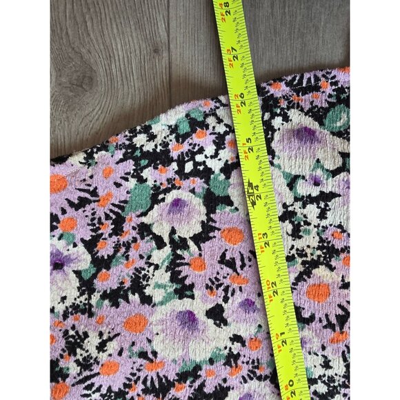 Anthropologie Floral Button-Front Sleeveless Top With Ruffle Collar L - Picture 7 of 8